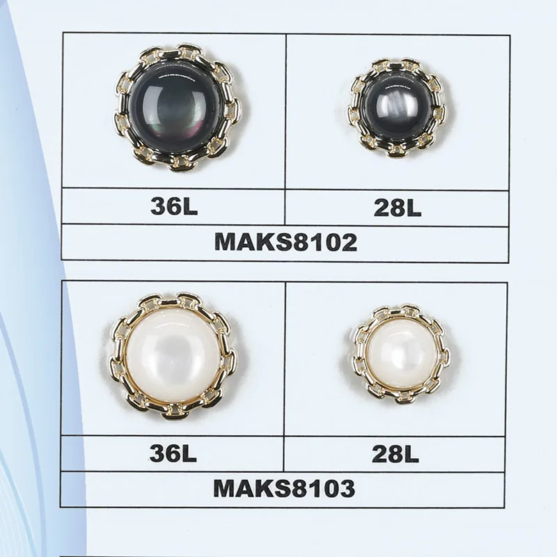 Metal buttons — style 89 by Senfa Mfg